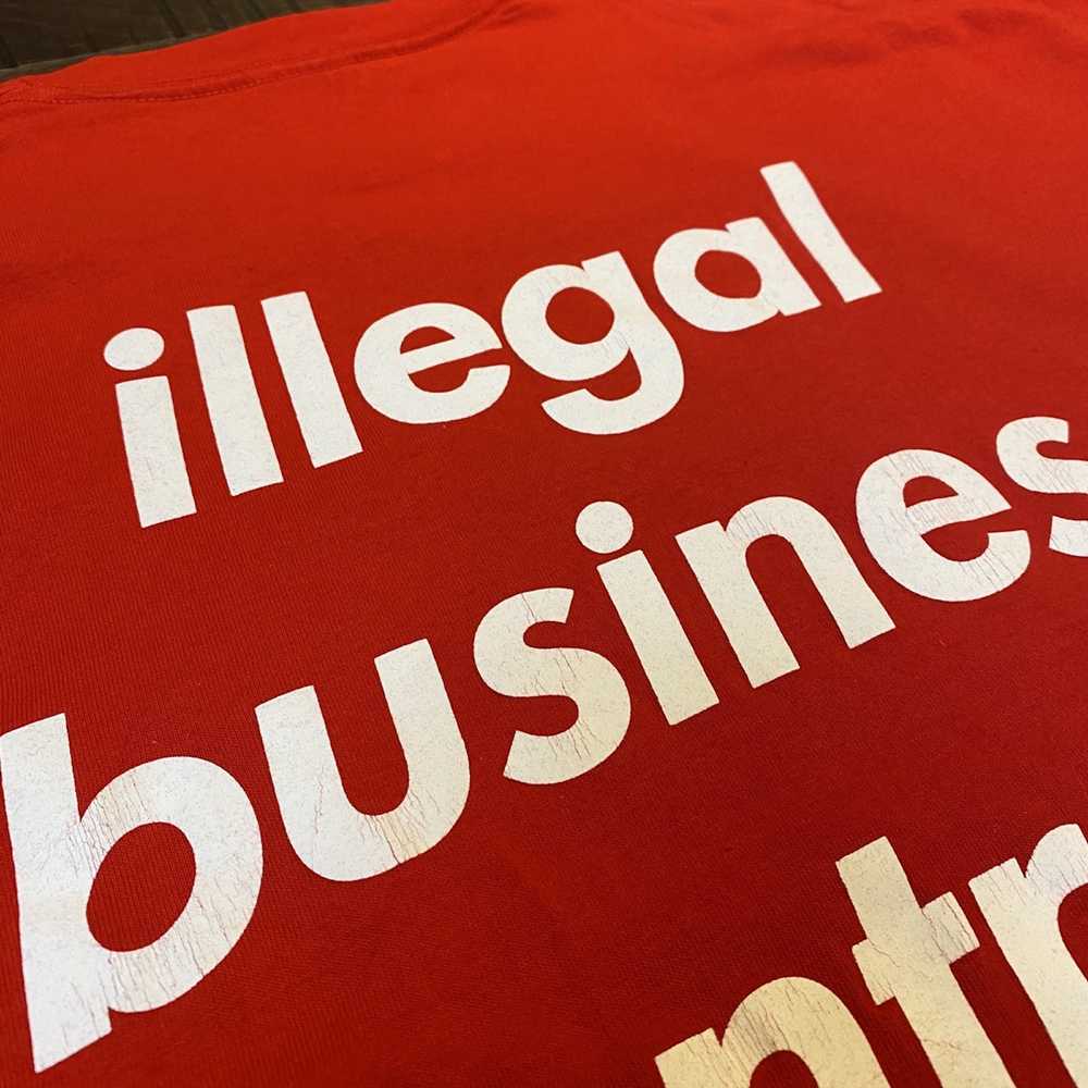 Supreme 2003 Supreme Illegal Business Tee sz XL - image 6