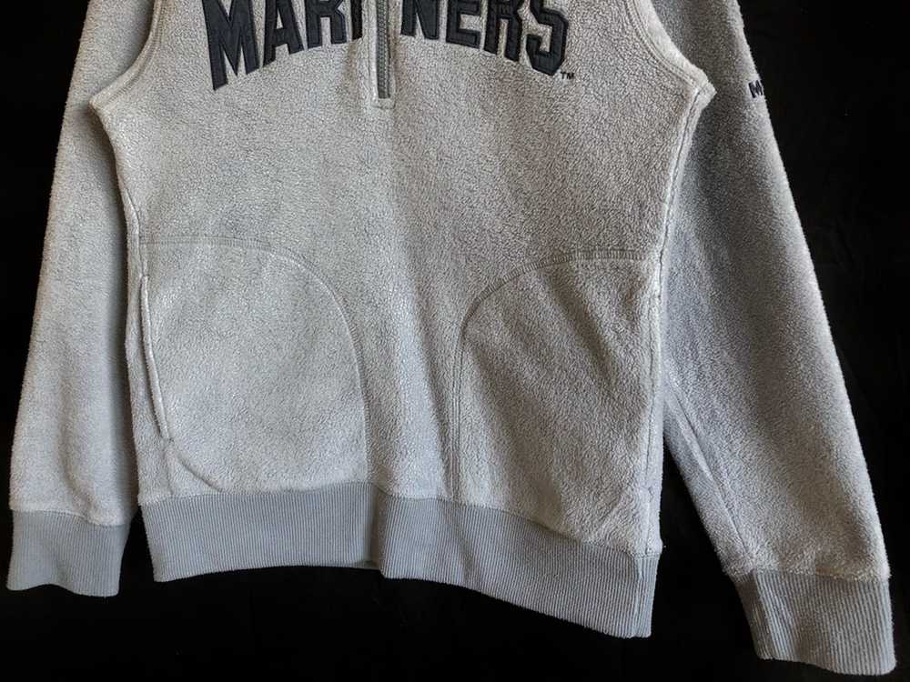 MLB × Uniqlo Mariners MLB Half Zip Fleece Sweater - image 4