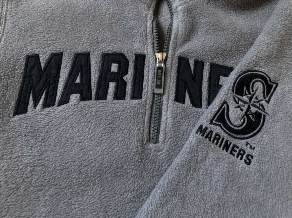 MLB × Uniqlo Mariners MLB Half Zip Fleece Sweater - image 8