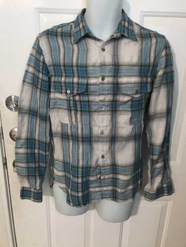 Burberry Plaid Button Up Shirt 2 pockets