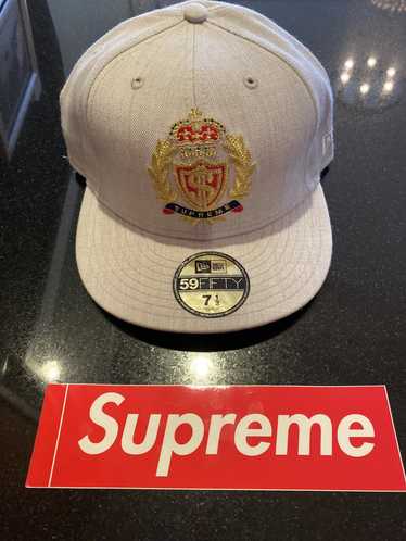 Supreme New York Classic New Era Hat 7 1/2 Red Box Logo Cap Rare Vtg LA  Japan