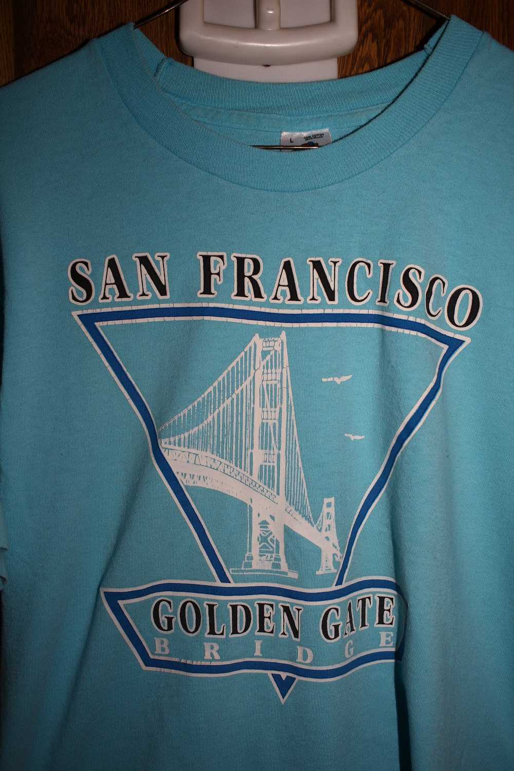 Vintage 90's San Francisco Golden Gate Bridge T-S… - image 2