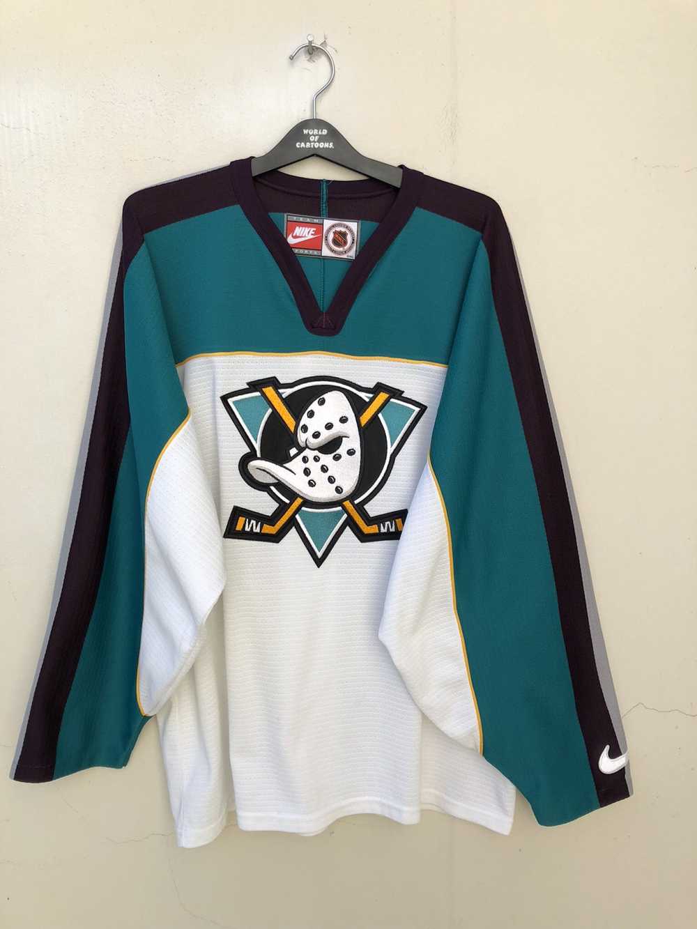 Vintage Anaheim Mighty Ducks CCM Maska Hockey Jersey Size 2XL 90s NHL –  Throwback Vault