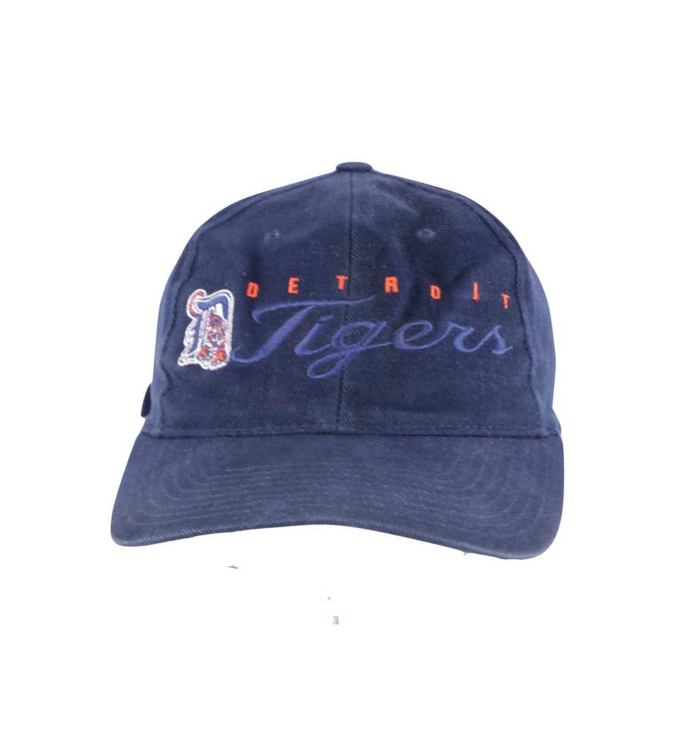 Detroit Tigers Script T Shirt Vintage 2000s MLB Baseball Blue Size