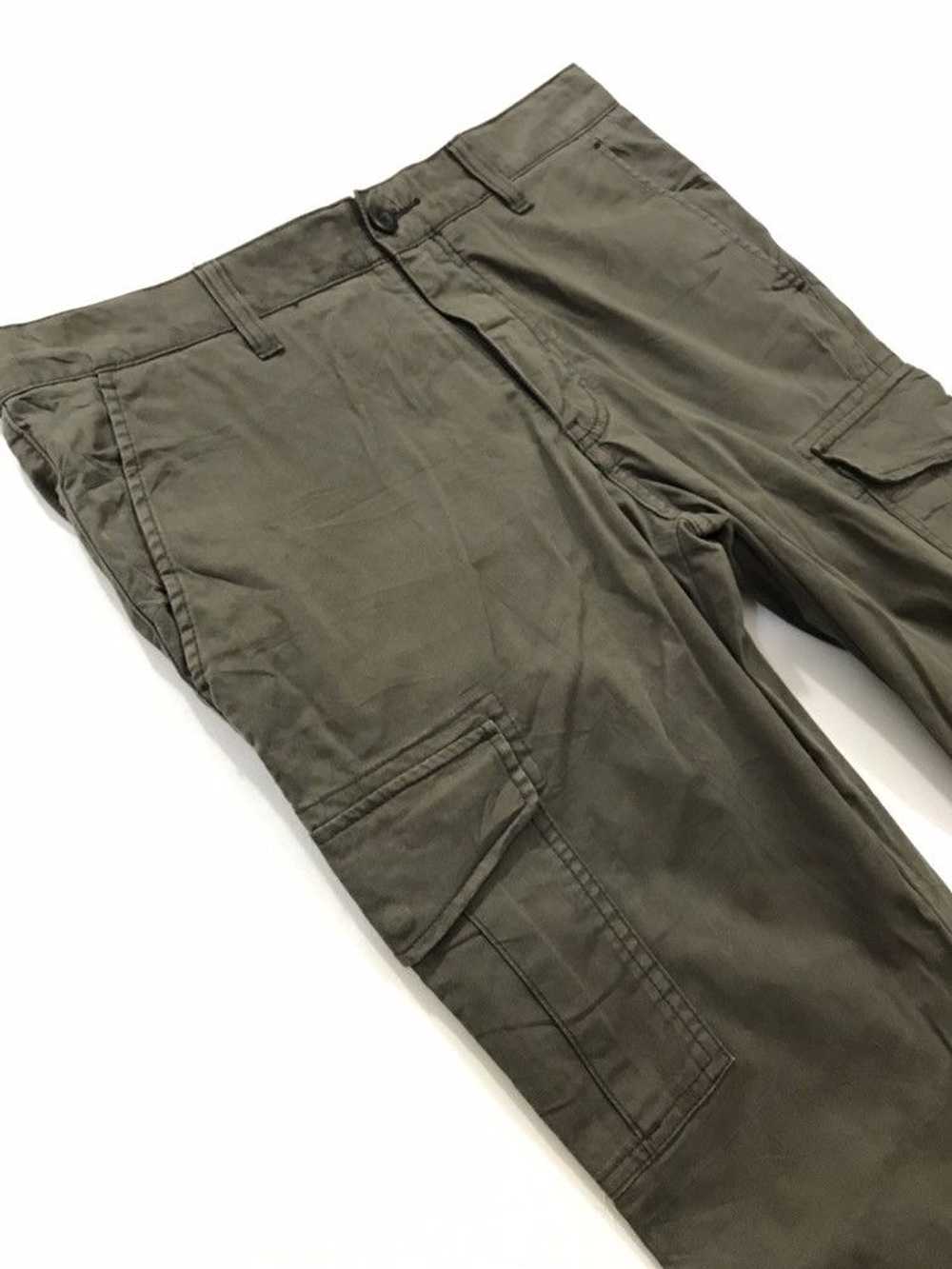 Japanese Brand × Uniqlo Cargo Pant Dark Army Slim… - image 2