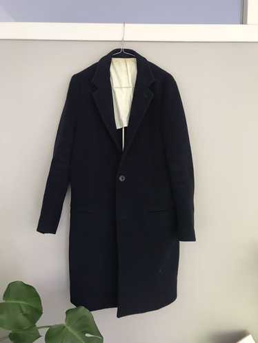 Unused Unused long chesterfield coat navy