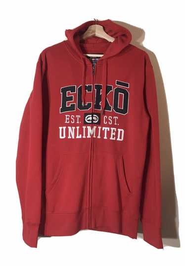 Ecko Unltd Men Red Solid Denim Jacket