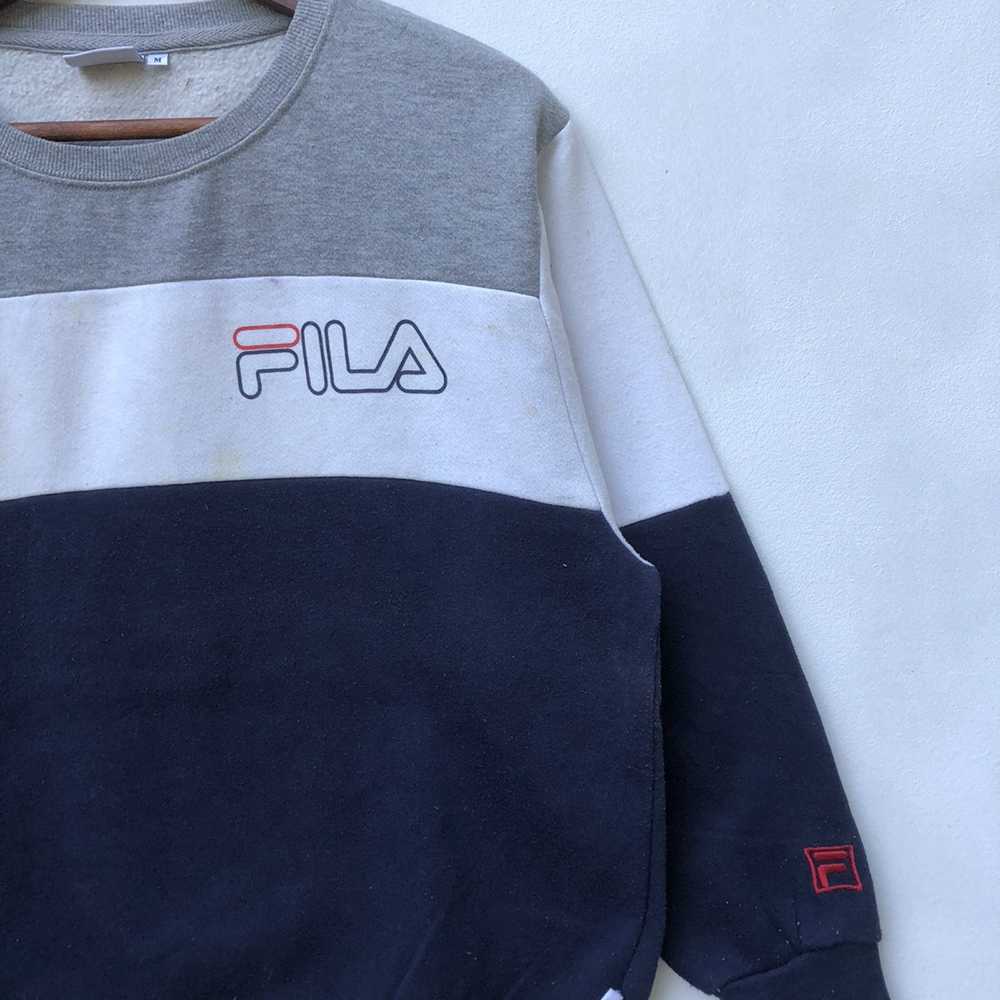 Fila × Sportswear × Streetwear Fila Striped Crewn… - image 2