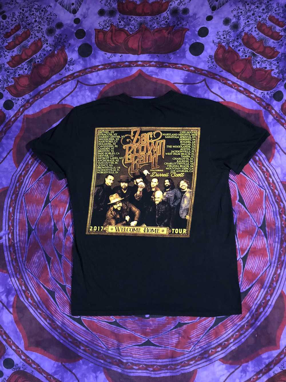 Band Tees Zac Brown Band “Welcome Home” tour 17’ - image 2