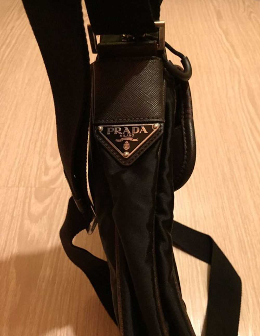 Prada Prada Satin-Logo Nylon/Leather Messenger Bag - image 4