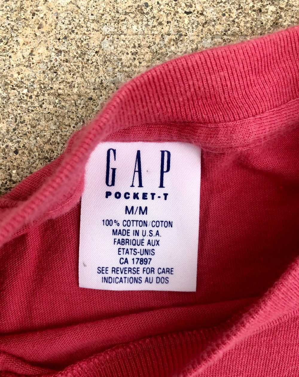 Gap × Vintage VTG 90s Gap Hot Pink Pocket Tee M - image 6