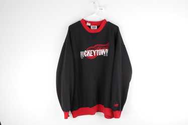 Vintage, Sweaters, Vtg 8s Logo 7 Detroit Red Wings Crewneck Sweater Size  Medium