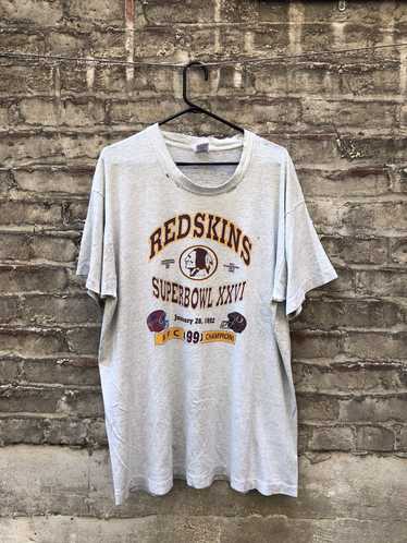 Vintage 1991 Super Bowl XXVI Washington Redskins T-shirt. Single