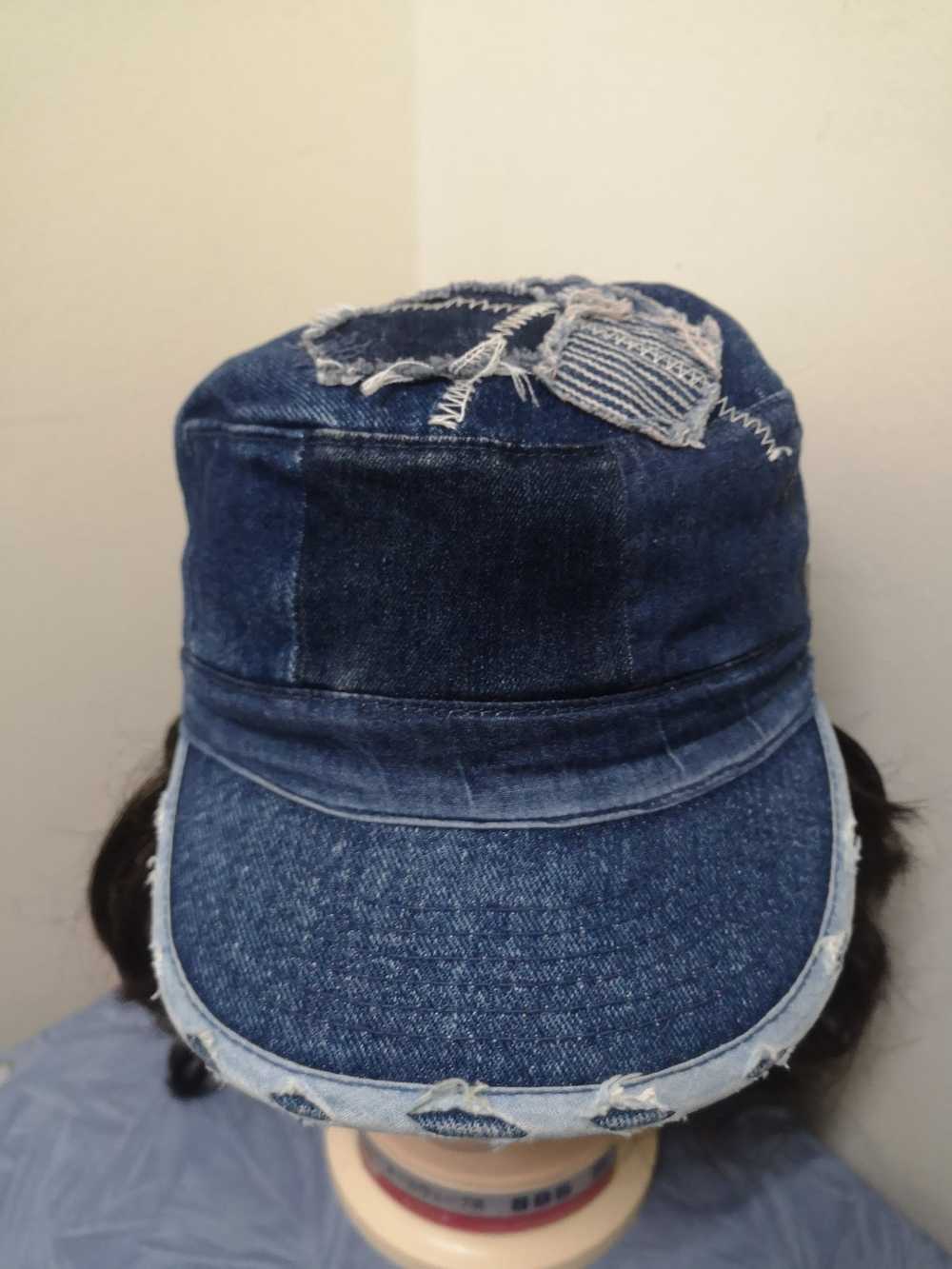 Custom × Japanese Brand Denim Patchwork Hat - image 4