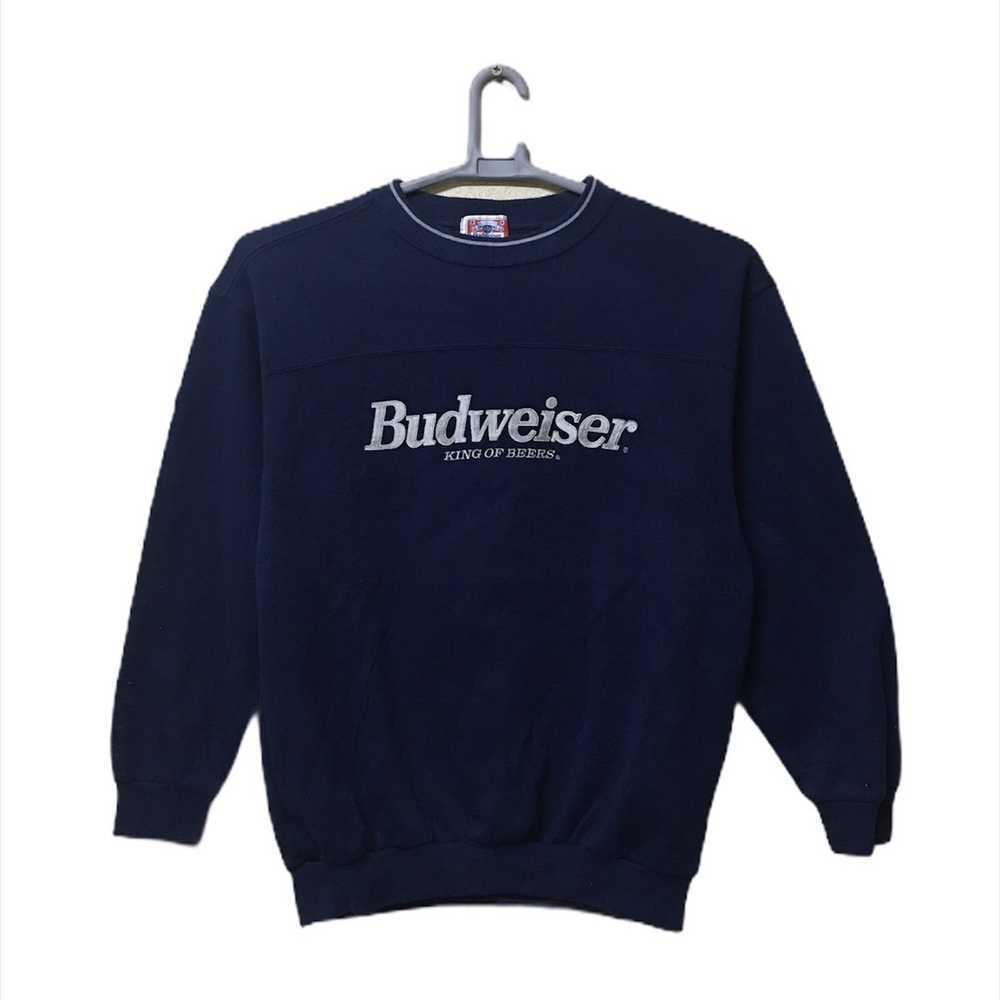 Budweiser × Vintage 90s vintage Budweiser sweatsh… - image 1