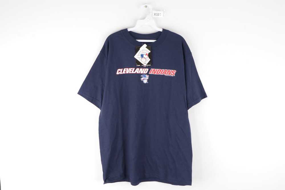 Vtg 80s Cleveland Indians JERSEY Distressed Single Stitch T Shirt Baseball  Sz L