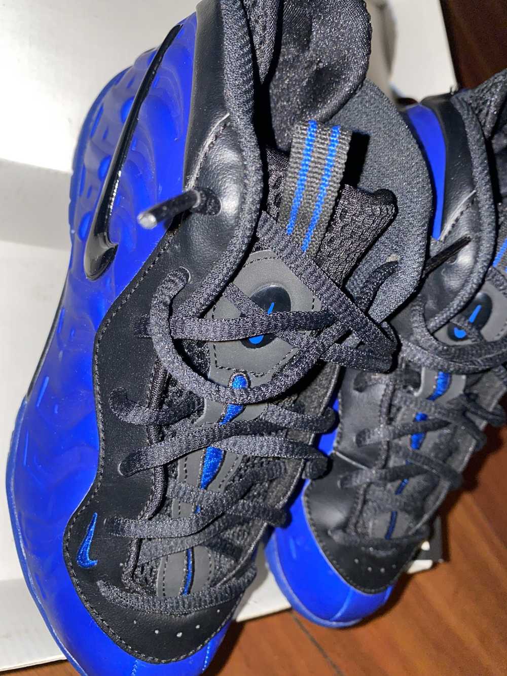 Nike Size 3Y kids !!! Blue & black foamposites Ni… - image 2
