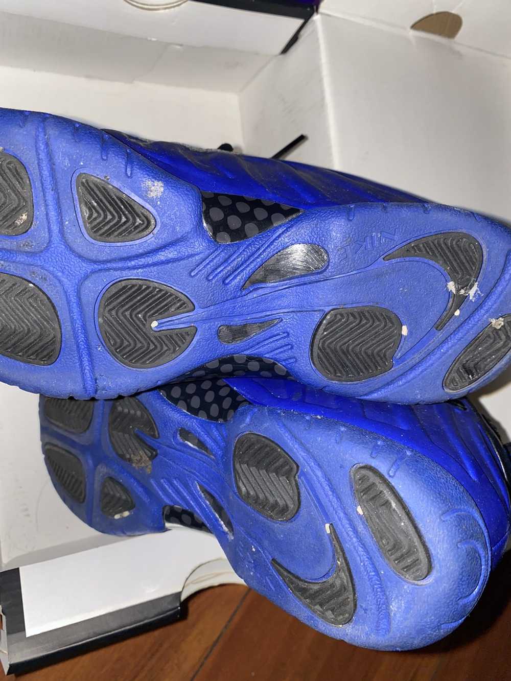 Nike Size 3Y kids !!! Blue & black foamposites Ni… - image 4