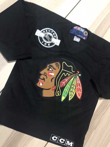 VTG 90’s Chicago Blackhawks Patched Winning Goal Jersey SZ Youth M - Cool