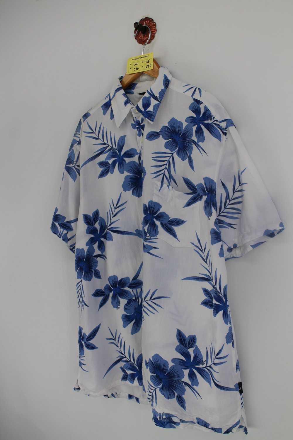 Hawaiian Shirt × Nautica Nautica HAWAIIAN Rayon S… - image 3