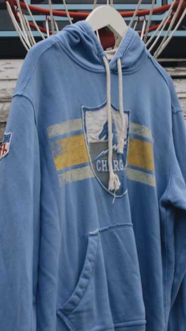 NFL San Diego Chargers XXL Hoodie Fleece Blue Zipper Embroidered Jacket Coat