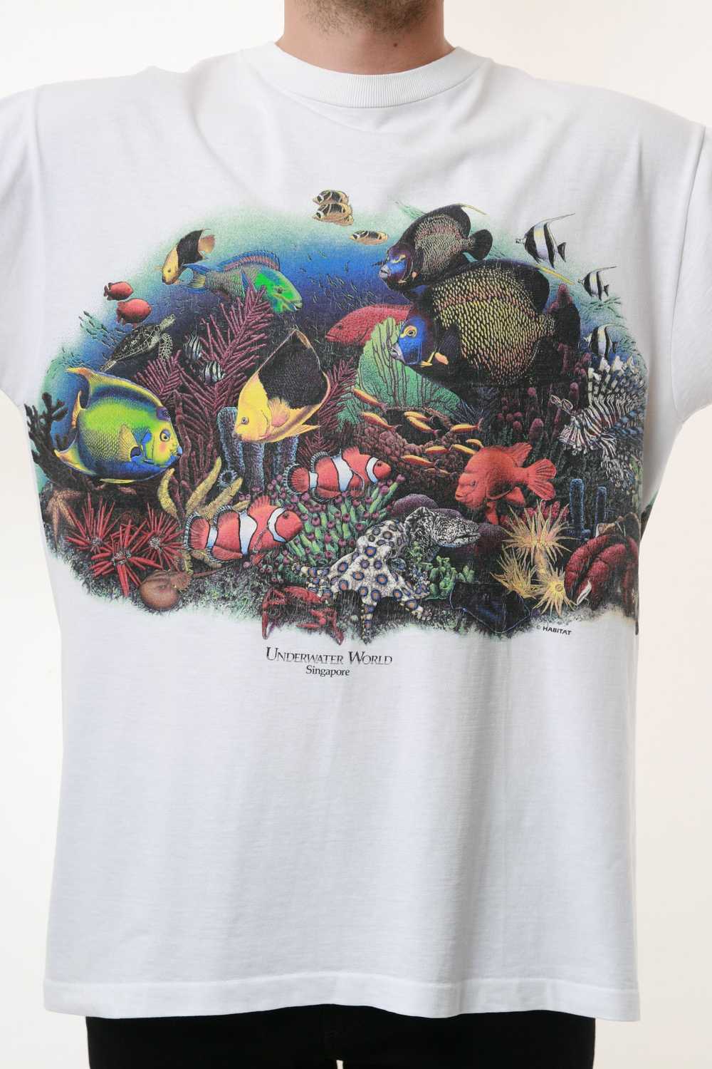 Other UNDERWATER Fishes Vintage Graphic Print T-s… - image 5