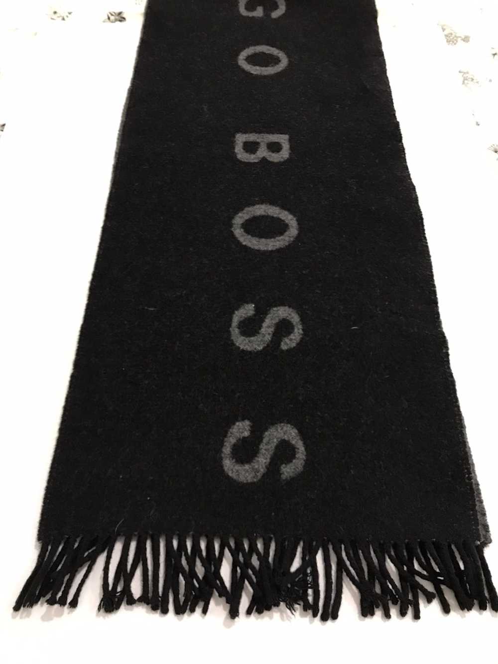 Hugo Boss Hugo boss scarf muffler big text boss h… - image 2