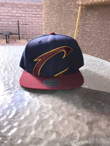Mitchell and Ness Cleveland Cavaliers Snapback Hat Used Rare Retro OG VTG  Red