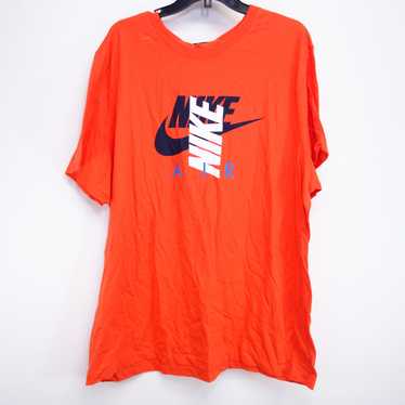 Nike The Nike Tee Casual Crew Neck Logo Orange Te… - image 1