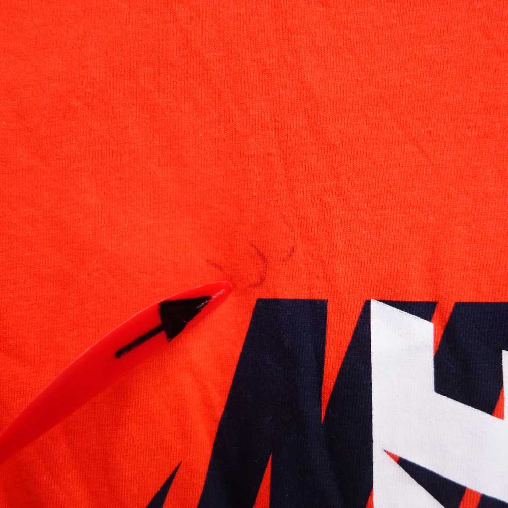 Nike The Nike Tee Casual Crew Neck Logo Orange Te… - image 3