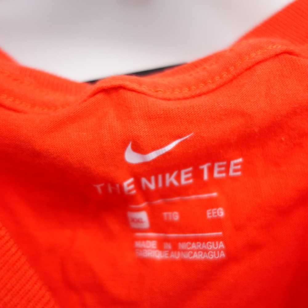 Nike The Nike Tee Casual Crew Neck Logo Orange Te… - image 4