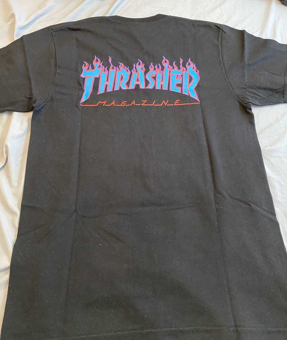 Supreme × Thrasher Supreme thrasher Flames Tee - image 2