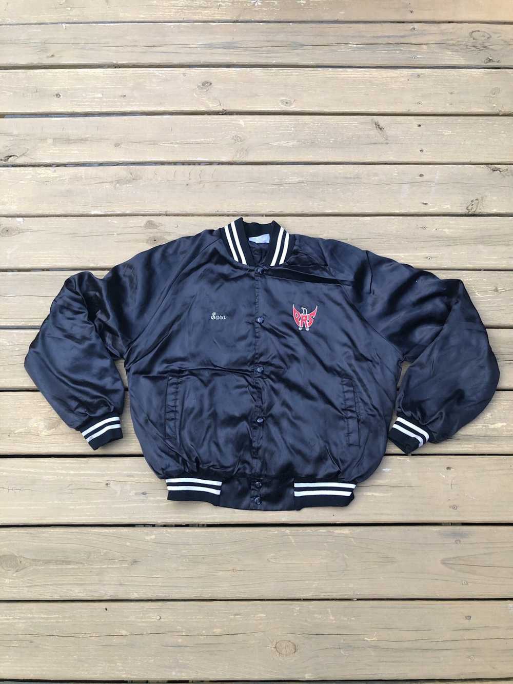 Auburn Sportswear × Vintage Vintage 80s Satin Bom… - image 1