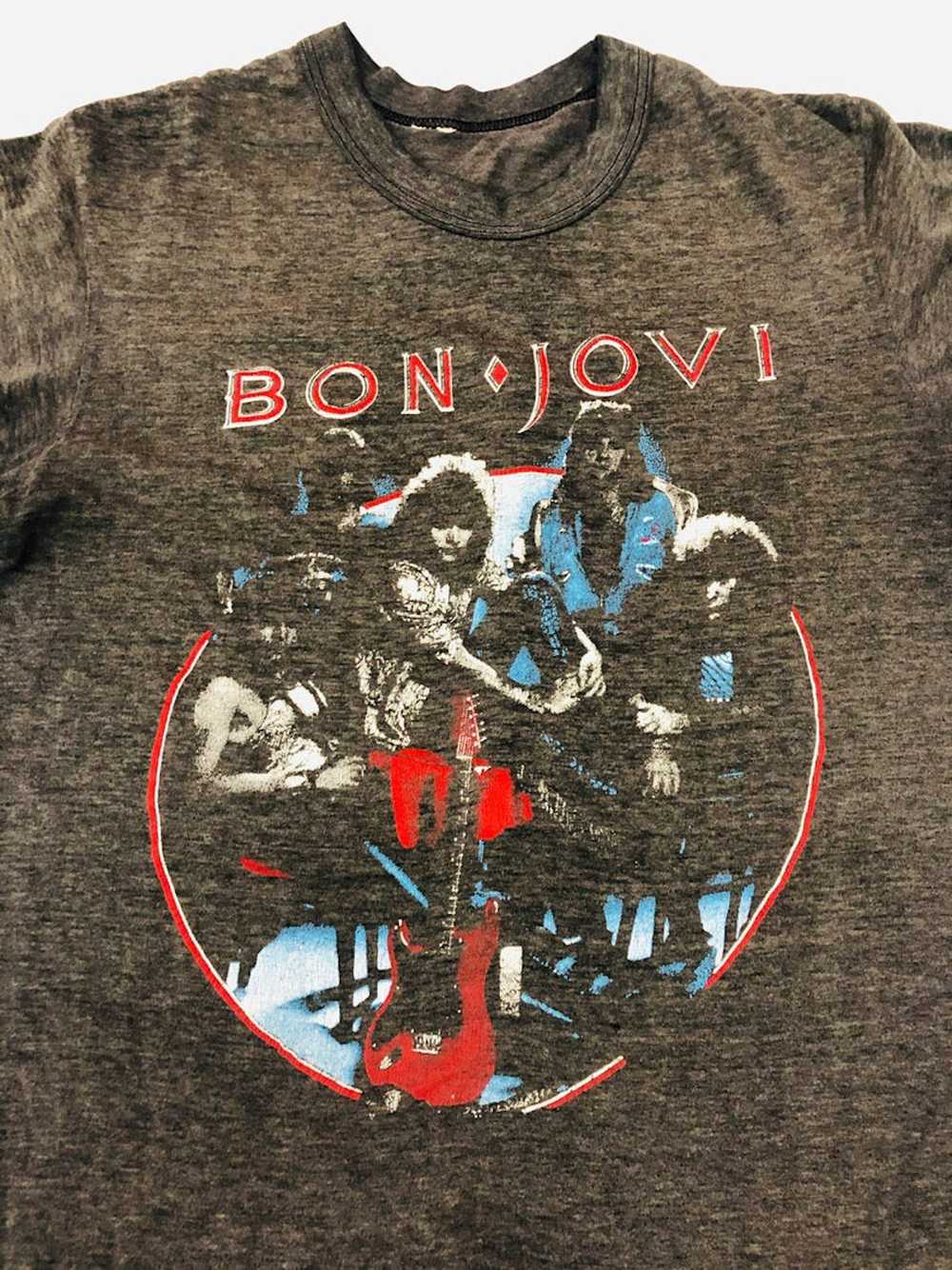 Vintage Vintage Bon Jovi Concert Shirt 1987 Tour … - image 2