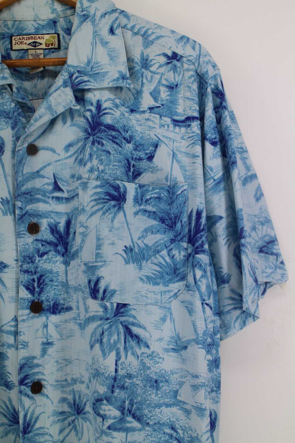 Aloha Wear × Caribbean × Hawaiian Shirt Vintage 9… - image 2