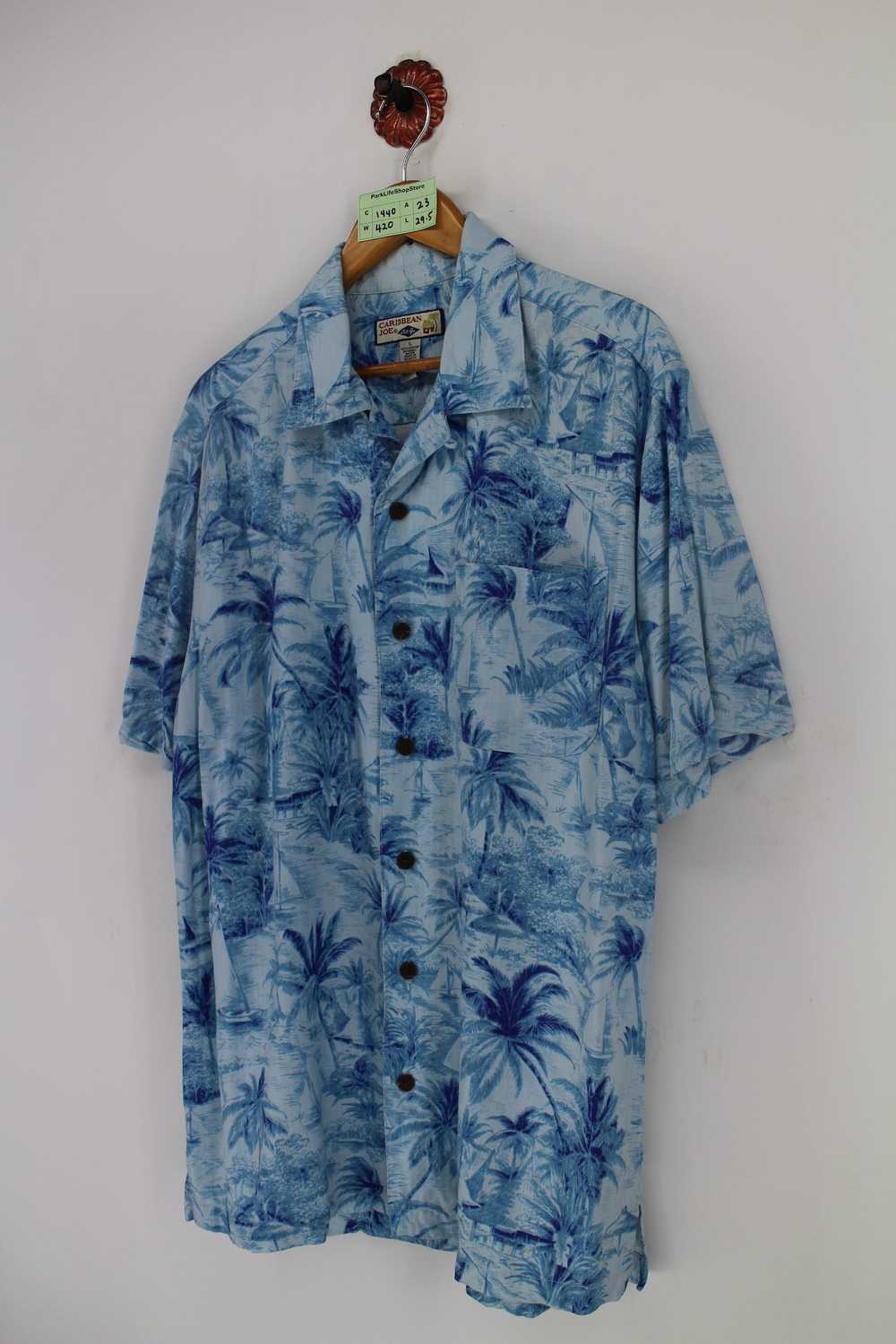 Aloha Wear × Caribbean × Hawaiian Shirt Vintage 9… - image 3