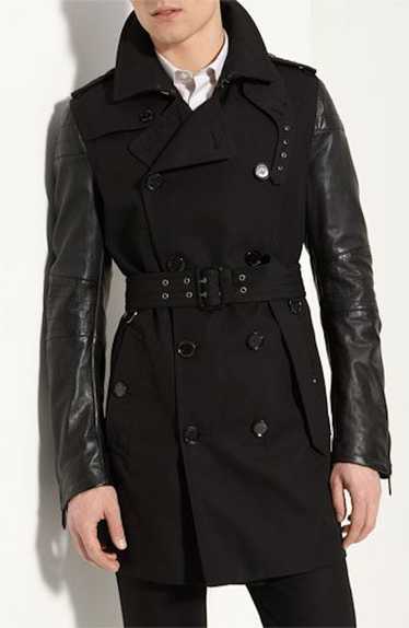 Burberry Burberry London trench coat with leather 