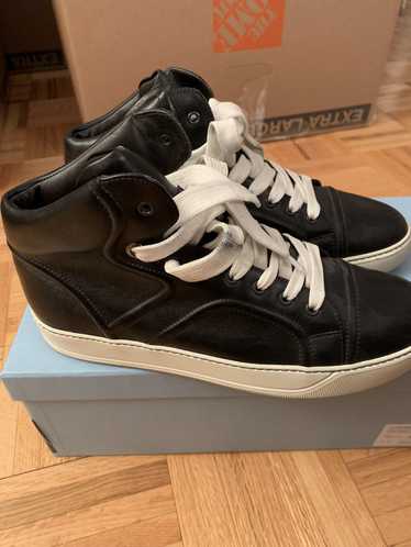 Lanvin High top black leather sneaker