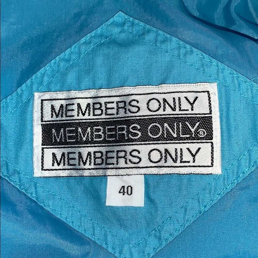 Members Only Vintage Member’s Only Zip Up Jacket … - image 7
