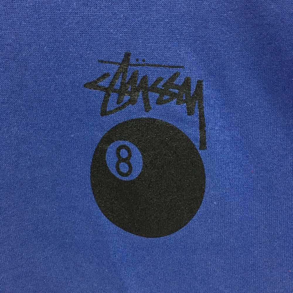 Stussy Vintage Stussy Big Logo Blue Sweatshirt L … - image 3