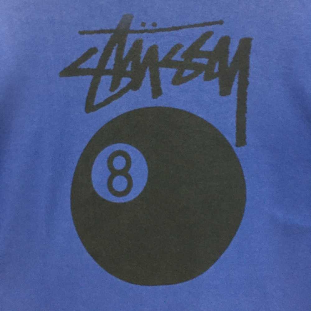 Stussy Vintage Stussy Big Logo Blue Sweatshirt L … - image 8