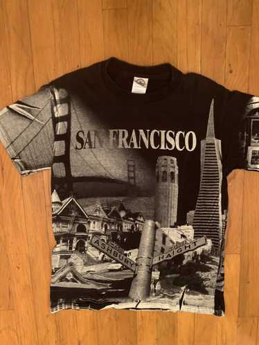 Vintage Vintage San Francisco all over print t sh… - image 1