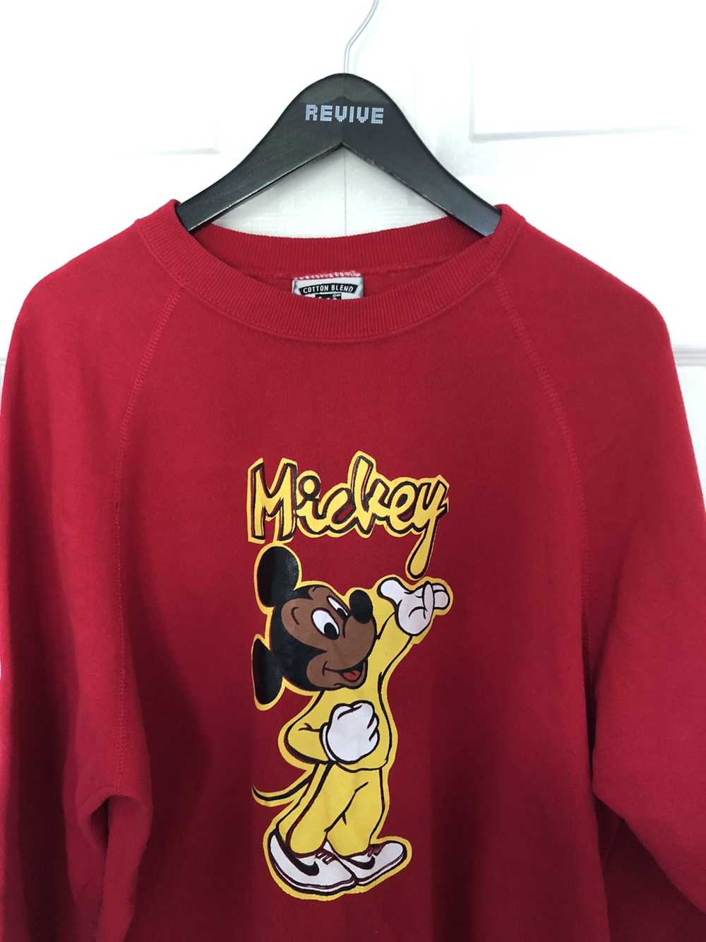 Lee Mickey Mouse Red Vintage Sweater - image 1