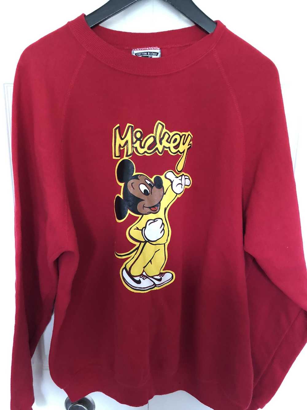 Lee Mickey Mouse Red Vintage Sweater - image 2