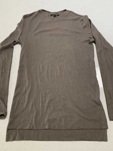 Helmut Lang Long Sleeve Taupe Crew S