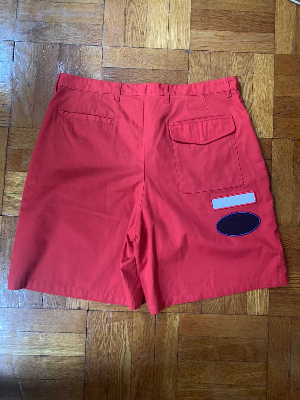 Acne Studios Acne Studios Red Patch Bermuda Shorts - image 4