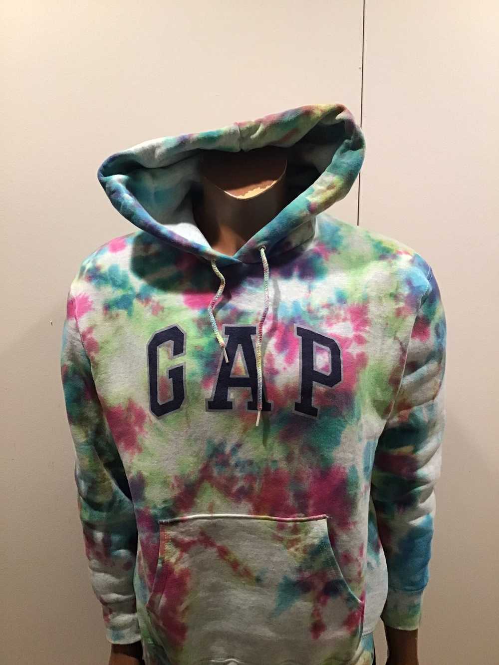Gap × Vintage VTG 90s Gap Athletic Script Tie Dye… - image 8