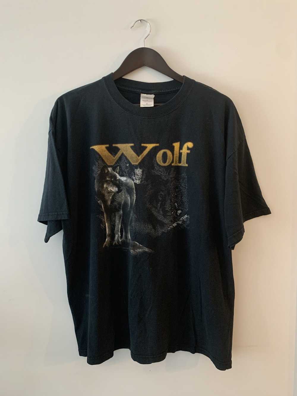 Animal Tee × Hype × Vintage Vtg 90s Wolf Animal T… - image 1