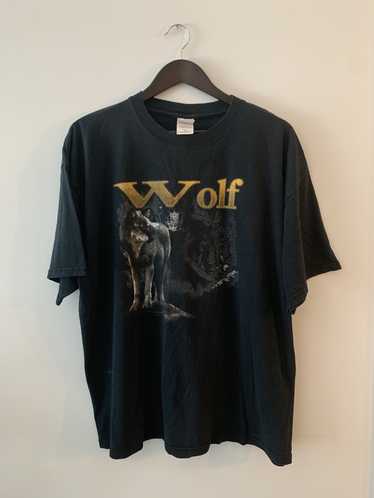 Animal Tee × Hype × Vintage Vtg 90s Wolf Animal T… - image 1