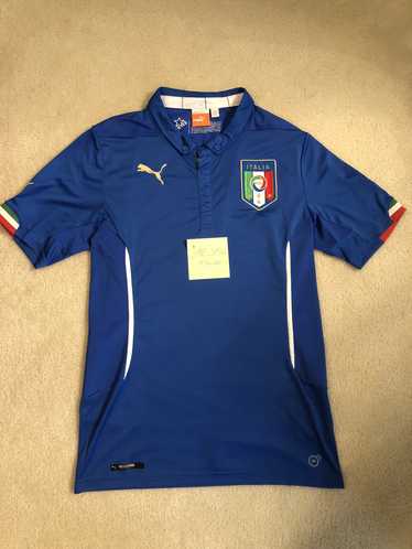 ITALY NATIONAL TEAM 2016 EURO PUMA HOME SOCCER JERSEY ADULT MEDIUM – The  Felt Fanatic